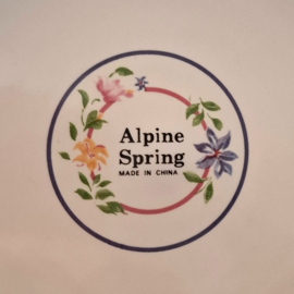 Alpine Spring – Plat Bord Ø 27 cm – 4 Stuks