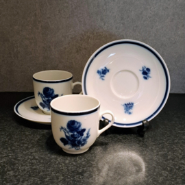 Kop en schotel 2x - Mosa Maastricht  Blauwe Roos