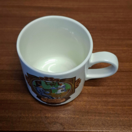 Villeroy en Boch - Beker / Mok - Douwe Egberts - de Koffie wordt geserveerd