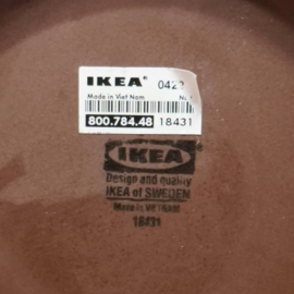 IKEA Bruine Vaas Keramiek 1990