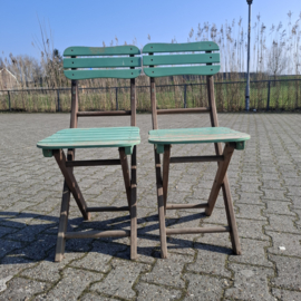 Inklapbaar Houten Bistroset - Tuinsetje