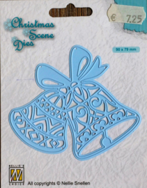 Cutting Die - Snijmal - Nellie Snellen - Christmas Scene Dies - Bells