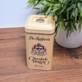 De Ruijter's 125 jaar Chocolade Vlokken Puur - Jubileumblik - Blikje