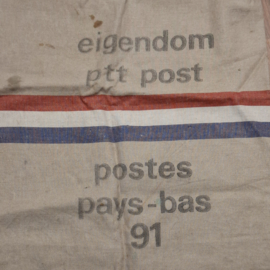 Oude Vintage Postzak van de PTT - Postes Pays-bas 91
