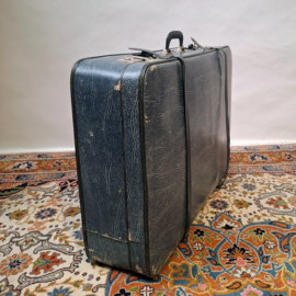 Vintage Blauwe Koffer 75 cm
