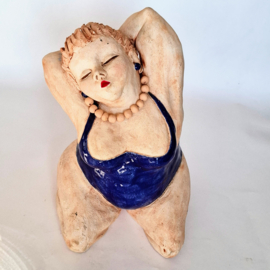 Wenny Trepels Keramiek - Dikke Dame in Badpak