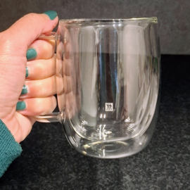 Zwilling Sorrento Dubbelwandige koffie / Cappuchinoglas met oor