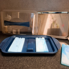 Koelschaal met deksel en koelelementen - Cooling Tray