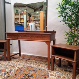 Pander Kaptafel met Spiegel en 2 Nachtkastjes Jaren 20 - Drieluikspiegel