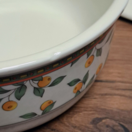 Art Design Koffietijd Dekschaal - Sinaasappelmotief