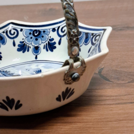 Schaaltje met verzilverd hengsel - Delfts Blauw