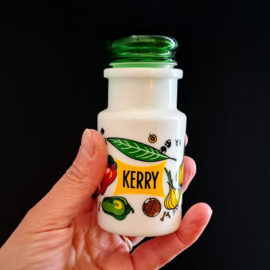 Vintage Kruidenpotjes van Melkglas