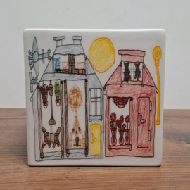 Keramische Kubus, naar de werken van Rieka Bettink