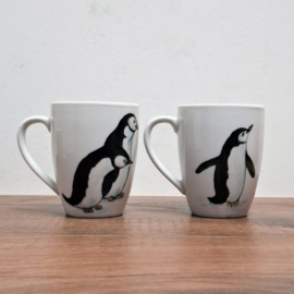2 Beker / Mok Pinguins – White Basics