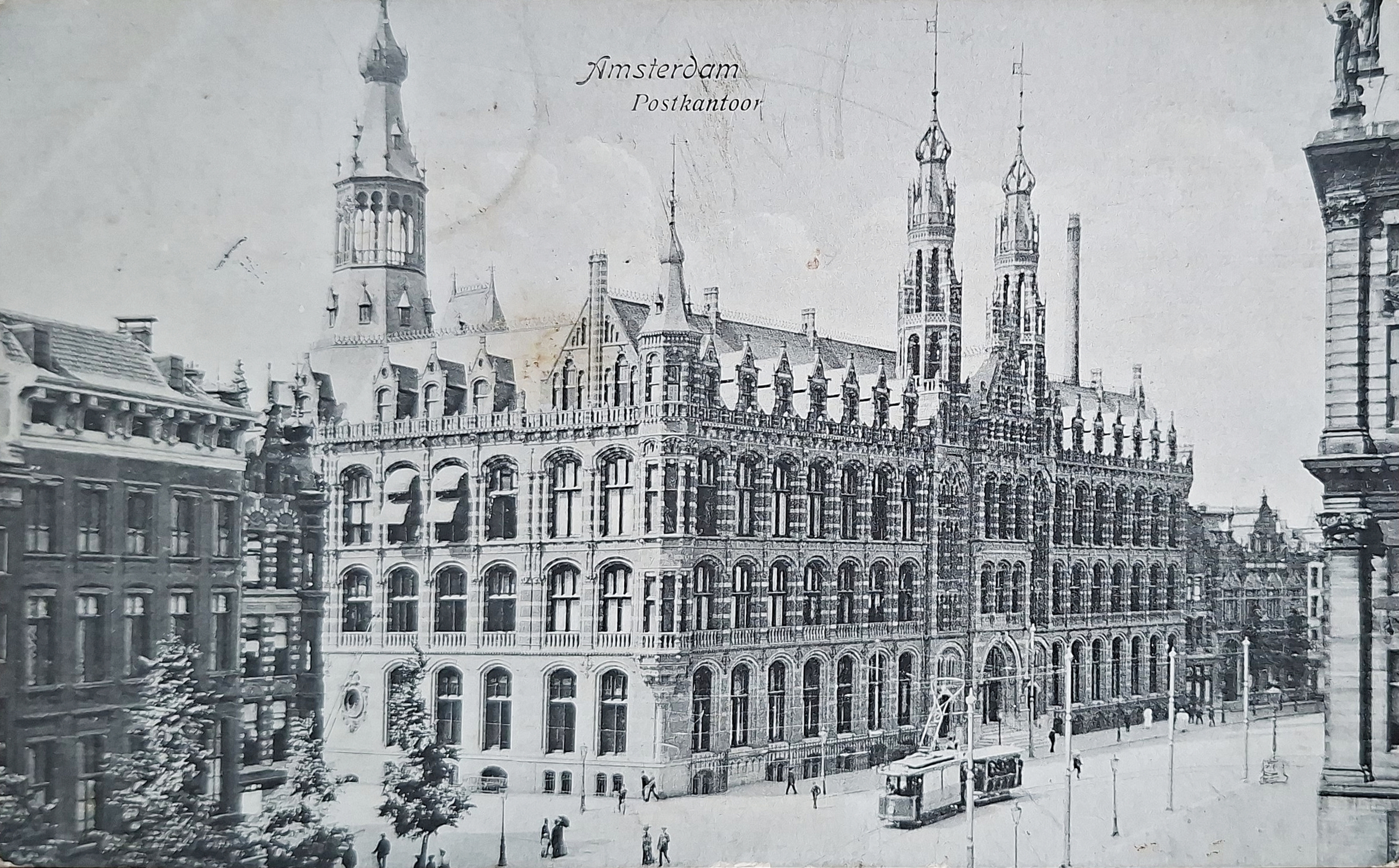 Amsterdam - Postkantoor - 1909