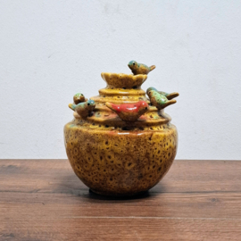 Grenada Bolvormige vaas - vogels op de rand