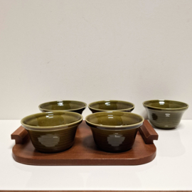 Snackset - schaaltjes op dienblad - Vintage