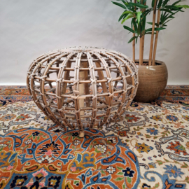Vintage Rotan Poef