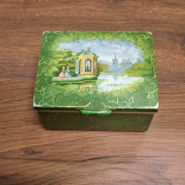 Blik - Theeblik - Groen - Douwe Egberts / Pickwick
