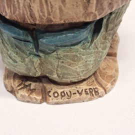 Zwaar Beeld van een kind onder een Paraplu - Umbrella Boy