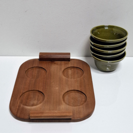 Snackset - schaaltjes op dienblad - Vintage