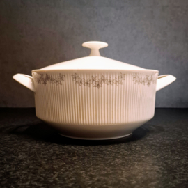 Vintage Dekschaal - Arzberg met Grijze Bloemetjes