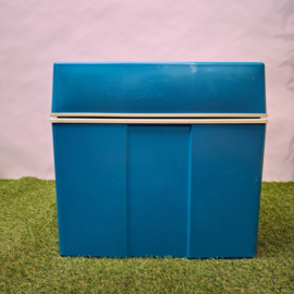 Retro Koelbox - Blauw - Flower Power