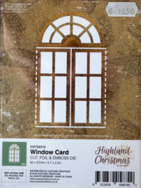 Cutting Die - Snijmal - Highland Christmas by Sue Smith - Window Card