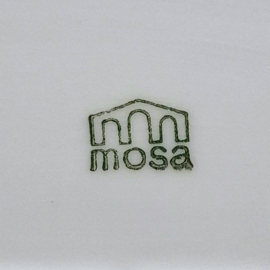 Mosa Schaal 30 cm x 21,5 cm x H 6 cm – Ei Vormig – Goud Randje