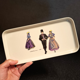 Cakeschaal / Serveerschaal - Villeroy & Boch Burgherdragt - Blauw Logo - Walcheren 1860