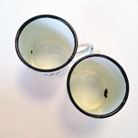 Emaille Bekers - Coffee
