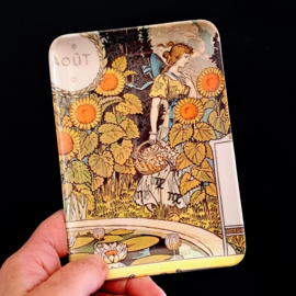 Klein Dienblad Art Deco - Melamine - Aout - Eugène Grasset