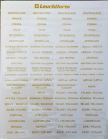 Leuchtturm zelfklevende Euro  Vlaggen / Labels