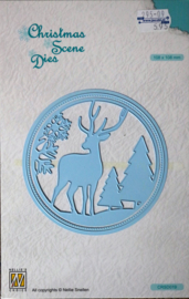 Cutting Die - Christmas Scene - Kerst - Nellie Snellen - Rendier