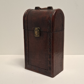 Wijnkistje / Koffertje voor 2 flessen wijn