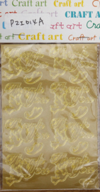 Stickers Craft Art - Goud - 12 x