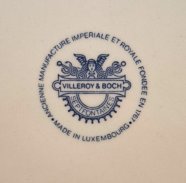 Gebaksbord - Villeroy & Boch  Burgherdragt - Hindeloopen 1840 - Blauw Logo