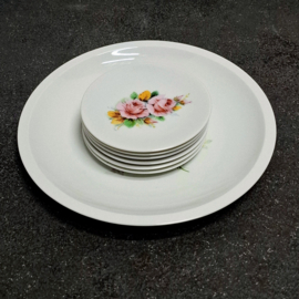 Gebak set Bavaria Schumann Arzberg Germany - Rozen Decor