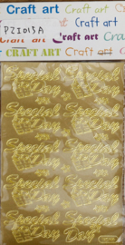 Stickers Craft Art - Goud - 12 x