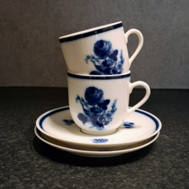 Kop en schotel 2x - Mosa Maastricht  Blauwe Roos