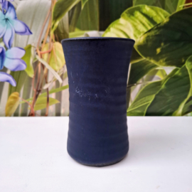 Vaas Donkerblauw Ribbel  - De Olde Kruyk