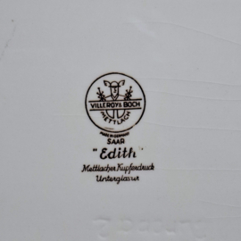 Villeroy & Boch Saar - Edith - rechthoekig porseleinen dienblad met een decoratief fruit- en bloemenpatroon