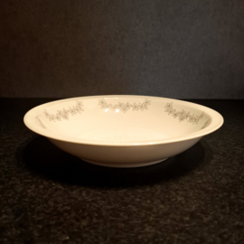 Vintage Diep Bord Arzberg met grijze Bloemetjes Ø 20,5 cm