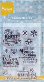 Marianne Design - Handlettering - Kerst - Clear Stamp