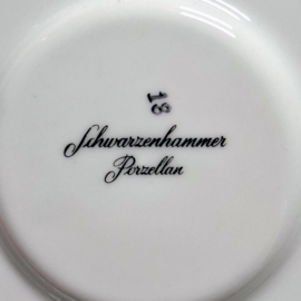 Vintage Kop en Schotel – Geometrisch Patroon - Schwarzenhammer
