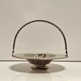 Verzilverd Ovaal Hengsel Schaaltje - Bonbons / Snoepjes