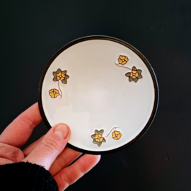 Vintage Gebakset - Taart - Bord met 4 kleine bordjes