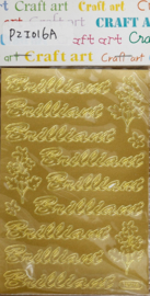 Stickers Craft Art - Goud - 12 x