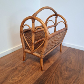 Lektuurmand - Tijdschriftenrek - Rotan