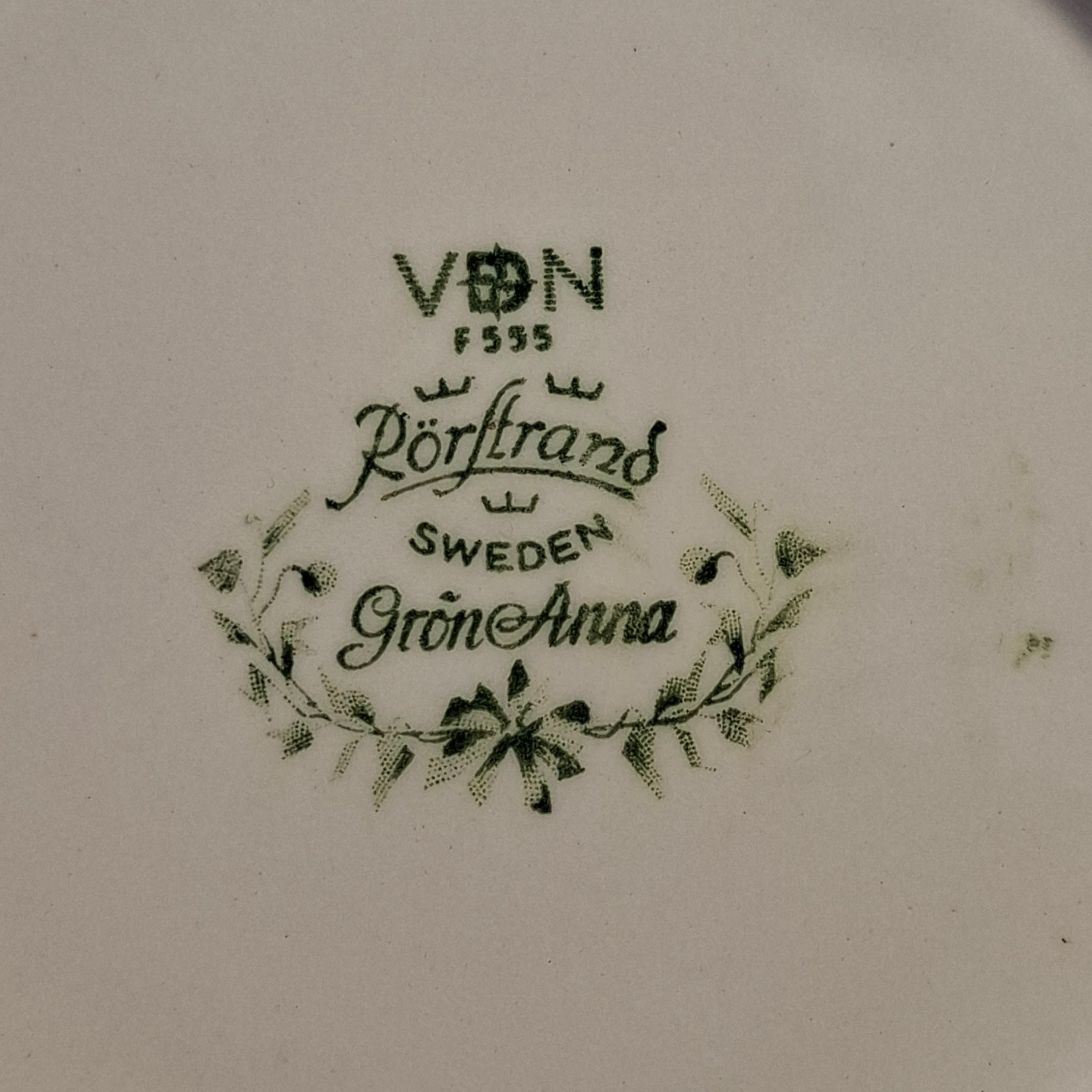 Rörstrand Grön Anna Serie - Zweden - 2x Schotel Diameter 16 cm